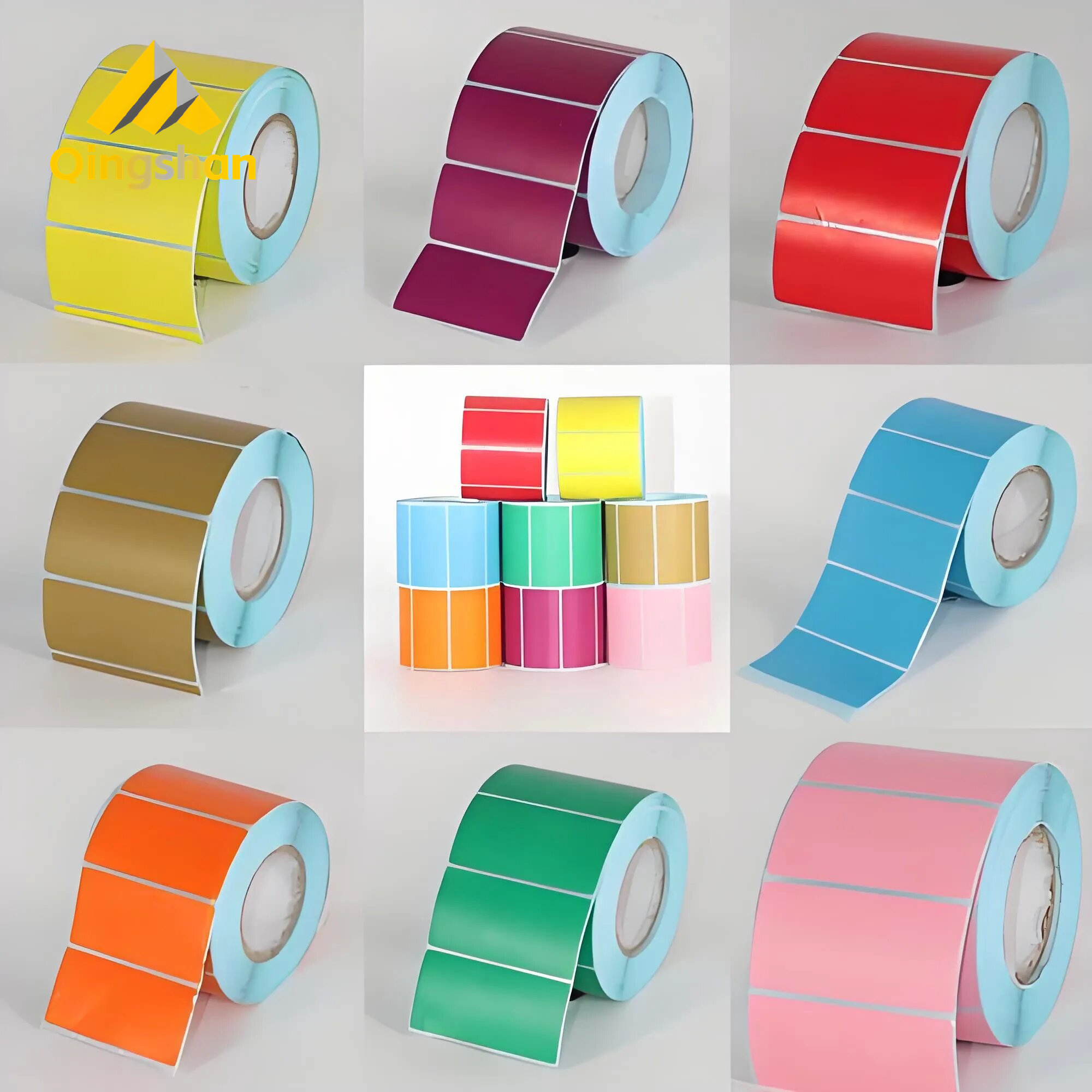High-visibility thermal label paper rolls 100mmx150mm